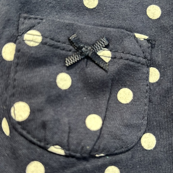 Carter's Infant Girl Size 9 Months Blue & White Polka Dot Anchor Dress NEW - Picture 9 of 10